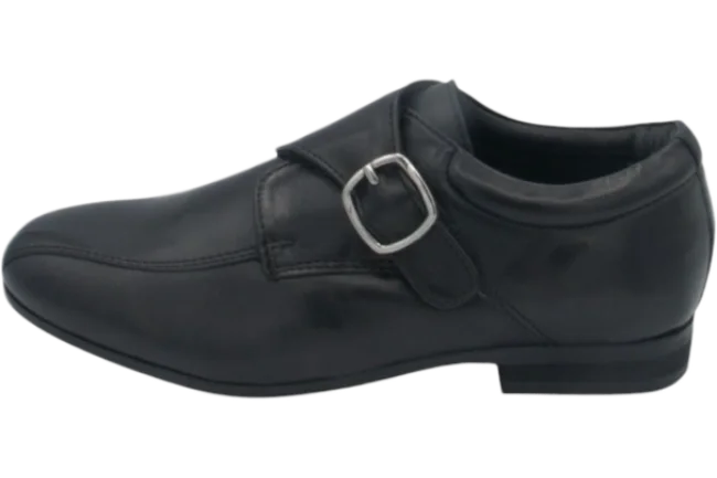 Benelaccio Sleek Boys Square Buckle Velcro Shoe - view 3