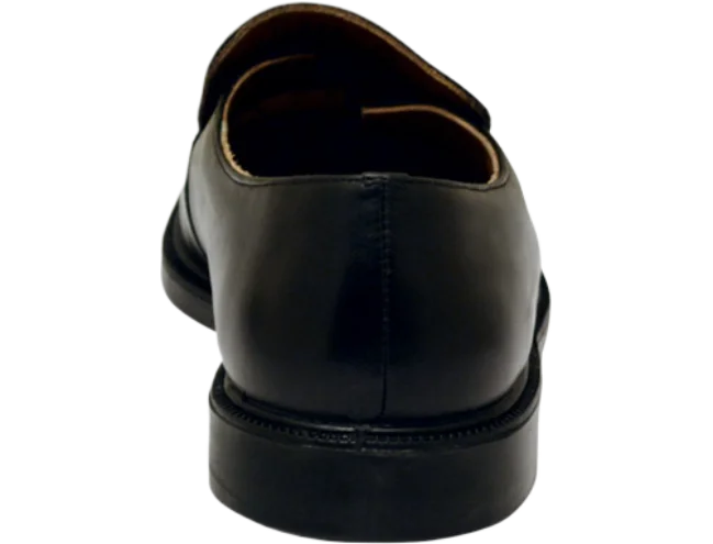 Wizfort Men's Leather Plain Toe Traditional Loafer - Black - view 3