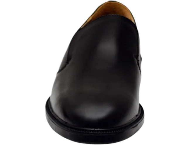 Wizfort Men's Leather Plain Toe Traditional Loafer - Black - view 2