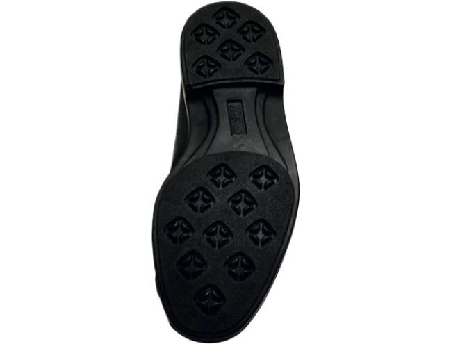 Wizfort Men's Leather Plain Toe Traditional Loafer - Black - view 6